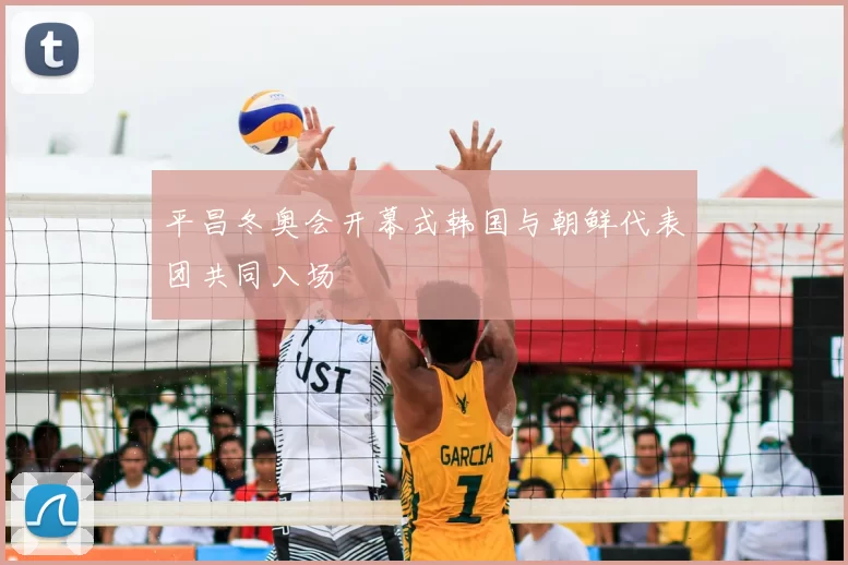 平昌冬奥会开幕式韩国与朝鲜代表团共同入场